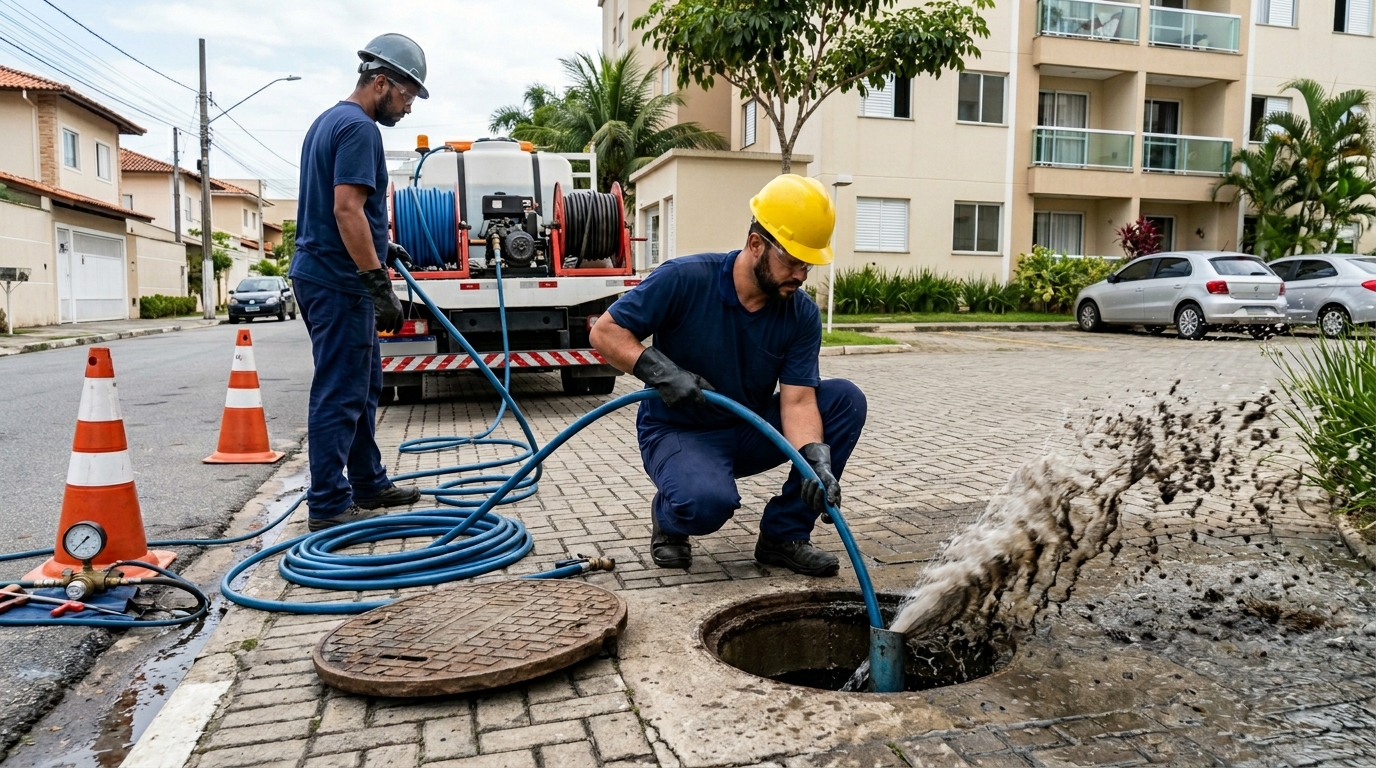 Desobstrução com Alta Pressão em Maceió‑AL